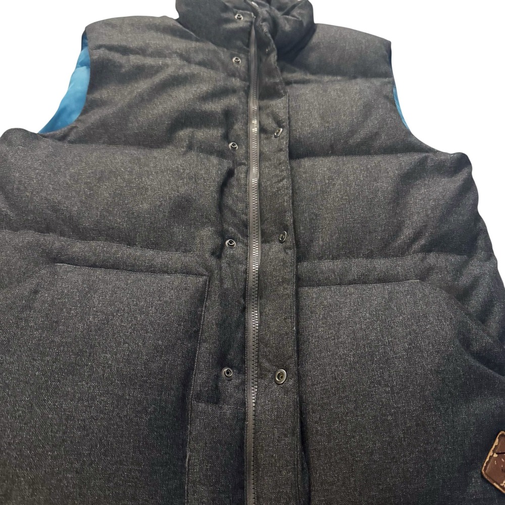 The North Face Puffer Vest Goose Down Men's M Medium Grey zipper gorpcore winter - Picture 4 of 12